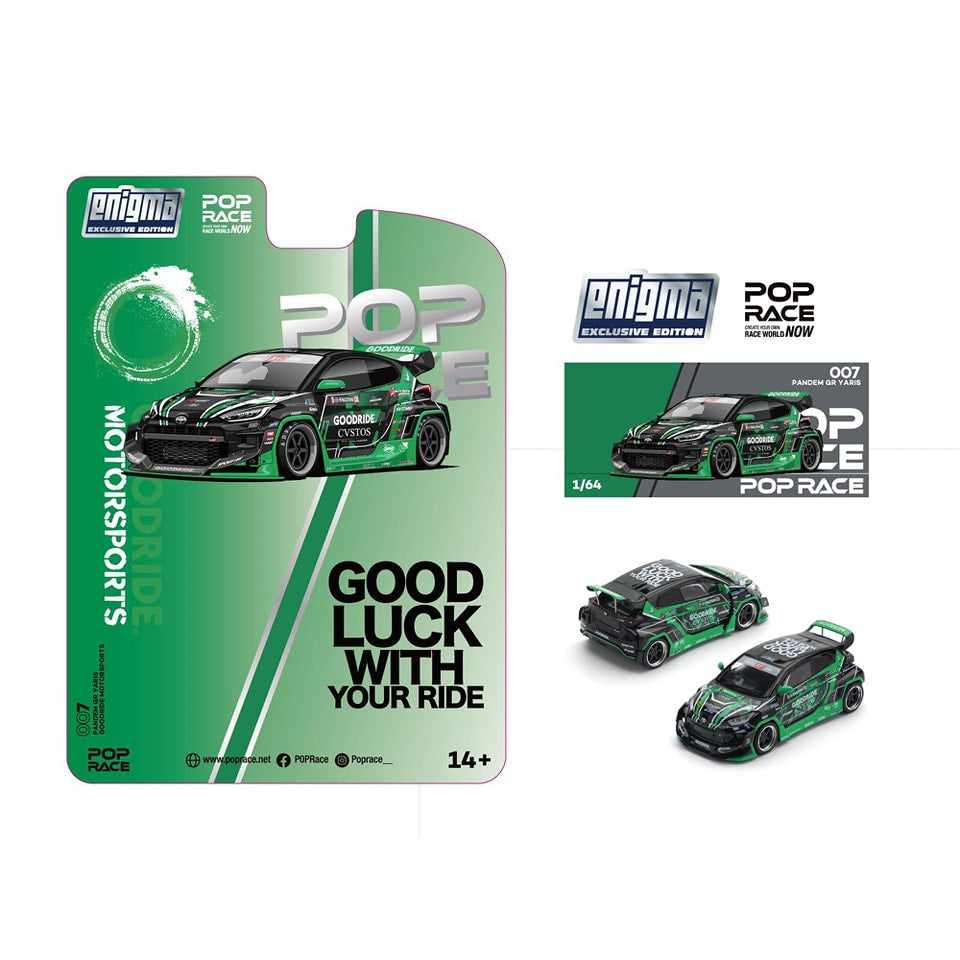 * PRE ORDER * Pop Race x Enigma Pandem GR Yaris MOTORSPORTS (PRE007) Blister Card Version
