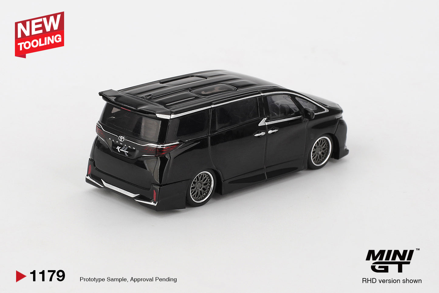 MINI GT #1179 1/64 Toyota Alphard 40 KUHL Black RHD
