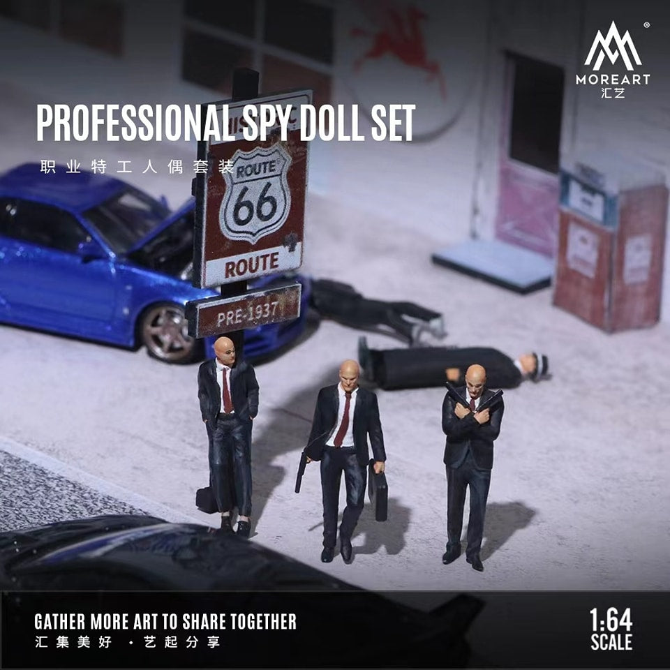 MOREART 1/64 Professional Spy Doll Set