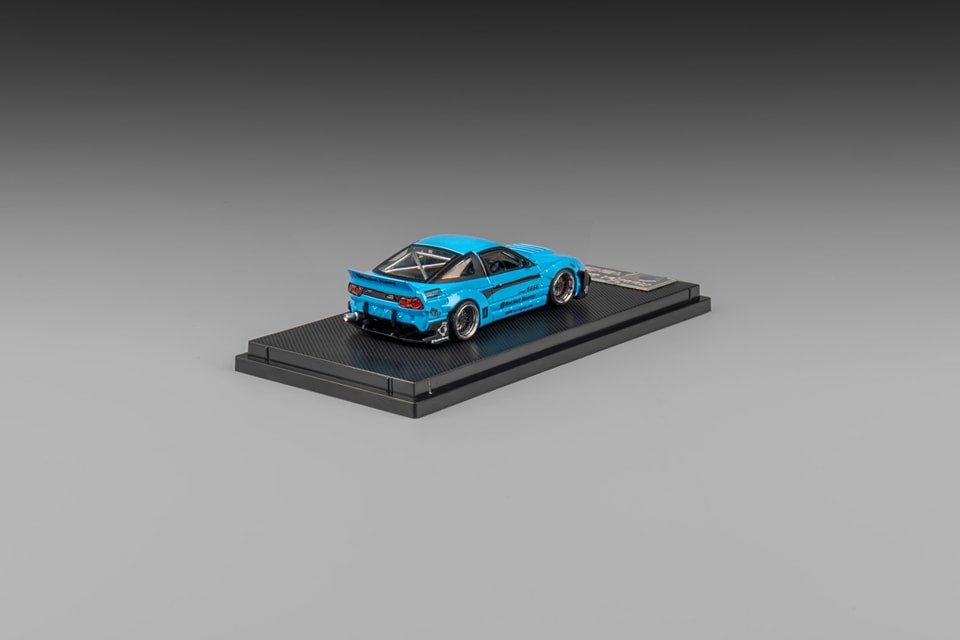 Micro Turbo 1/64 180SX Rocket Bunny Metallic Blue