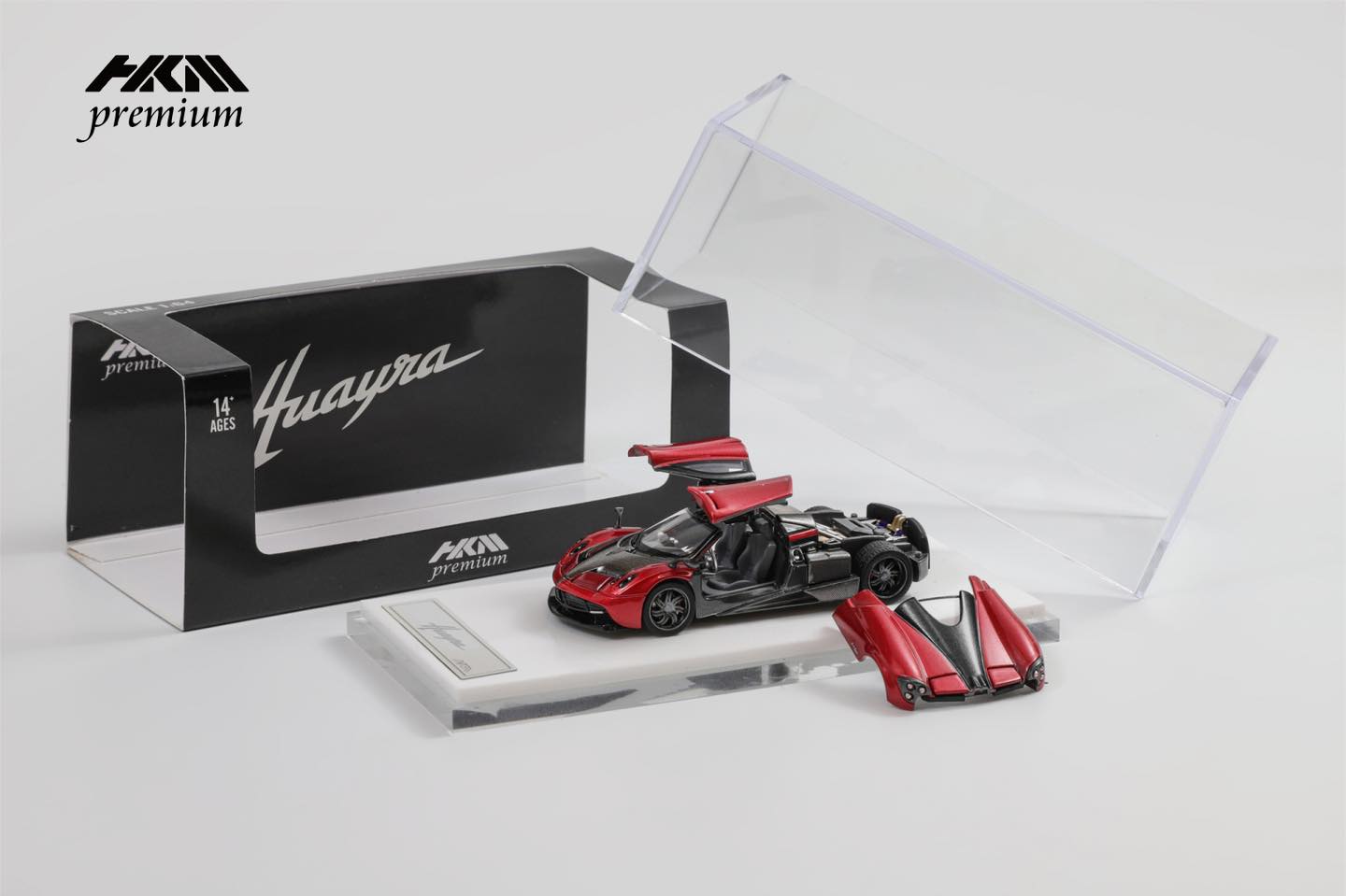 HKM PREMIUM 1/64 Huayra Coupe 2014 Dark Red