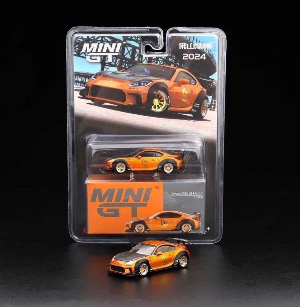 MINI GT #790 1/64 Toyota GR86 LB★Nation LB Gold 2024 All In Tuning Exclusive *CHINA EXCLUSIVE *