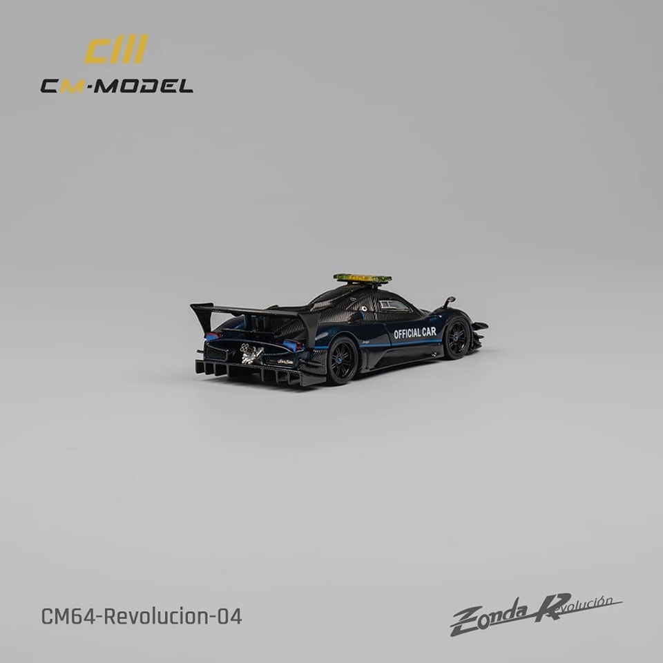 CM Model 1/64 Pagani Zonda R Evolucion Track Version Carbon Safety Car Livery