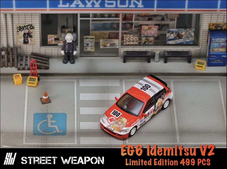 STREET WEAPON 1/64 HONDA EG6 idemitsu V2