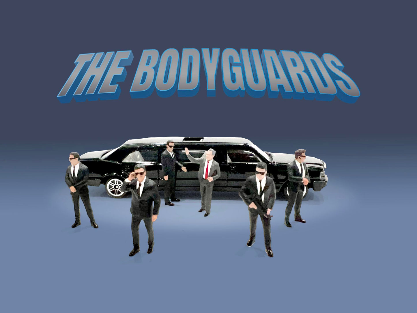 AMERICAN DIORAMA 1/64 Figure Set : The Bodyguards