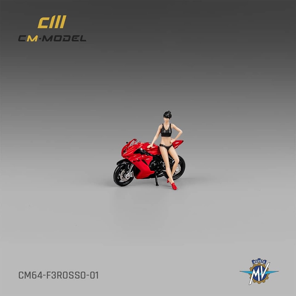CM Model 1/64 MV Agusta F3 Rosso Red Color