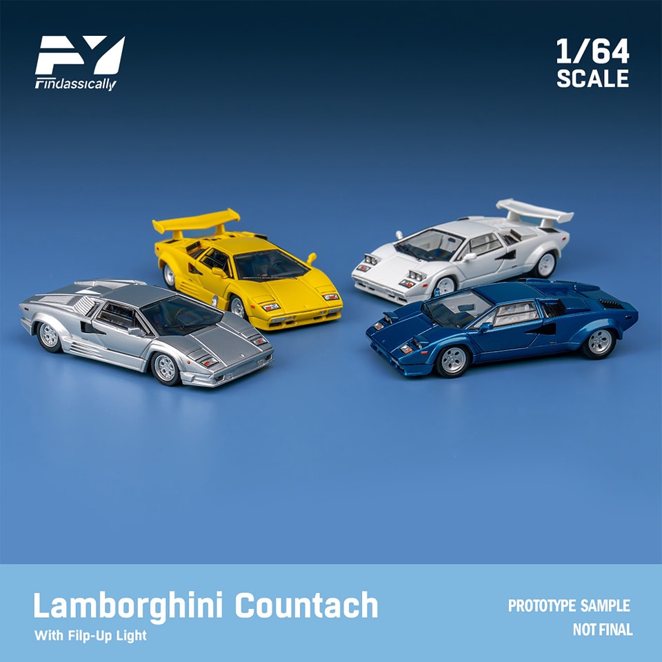 HOT WHEELS LAMBORGHINI Countach LP500 S 1982 1:64 modèle de voiture HOT WHEELS LAMBORGHINI Countach LP500 S 1982 1:64 modèle de voiture