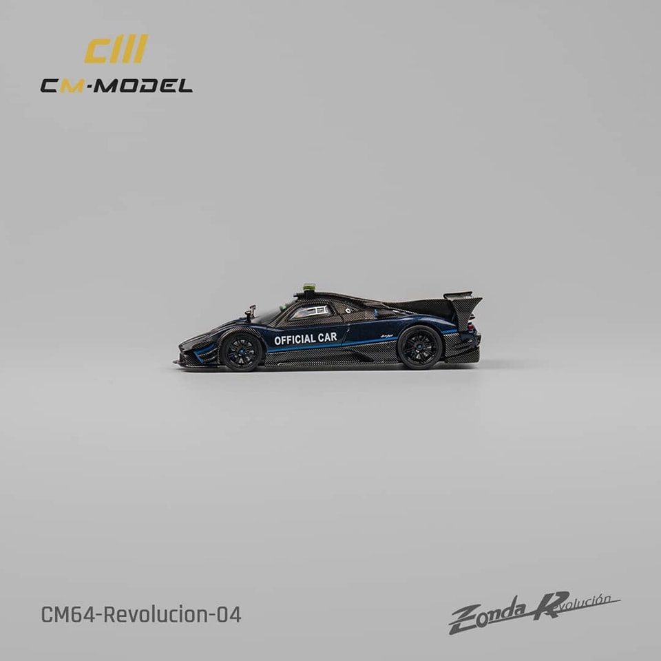CM Model 1/64 Pagani Zonda R Evolucion Track Version Carbon Safety Car Livery