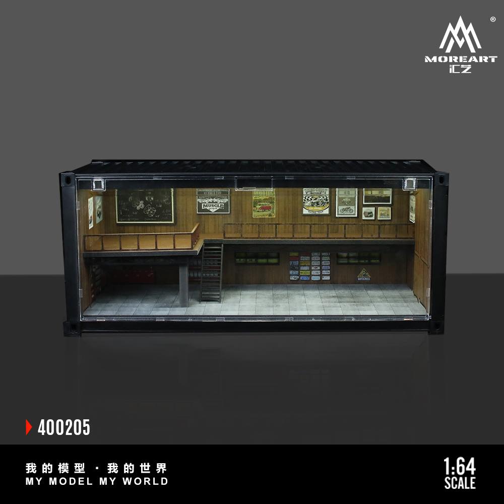 MoreArt 1/64 CONTAINER REPAIR SHOP SCENE MO400205