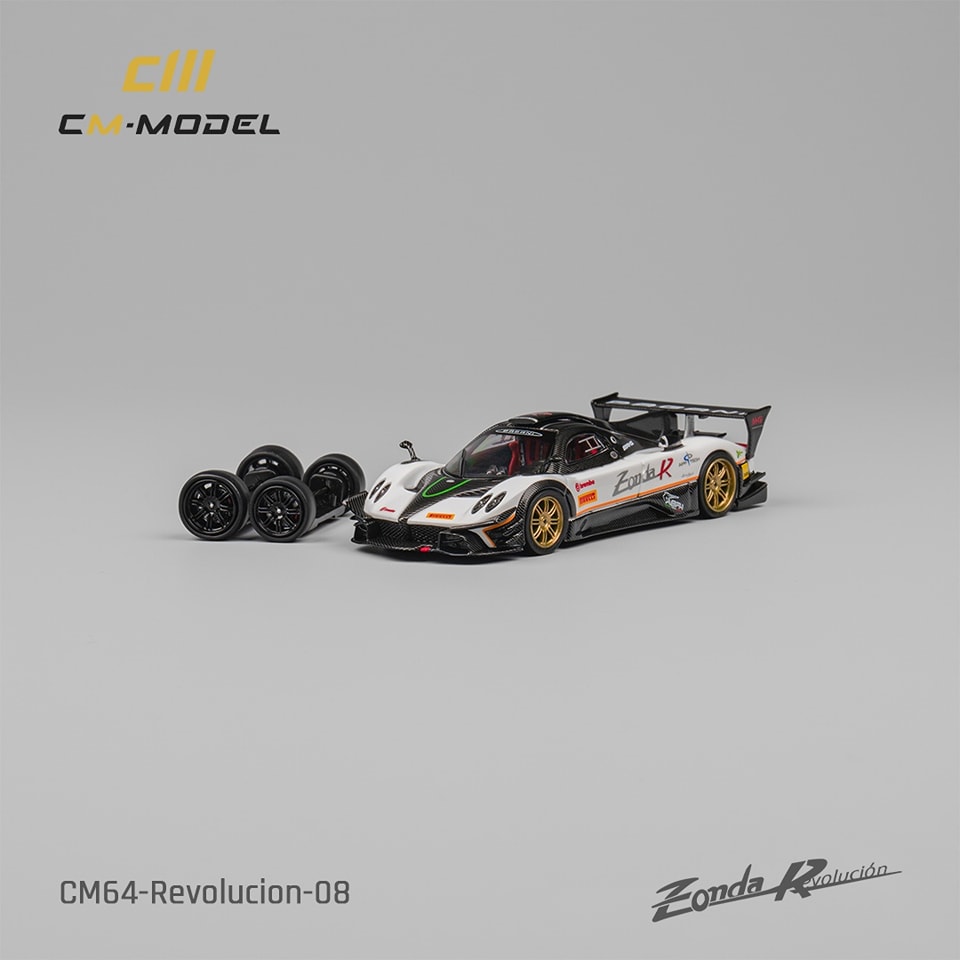 CM MODEL 1/64 Pagani Zonda Revolucion White