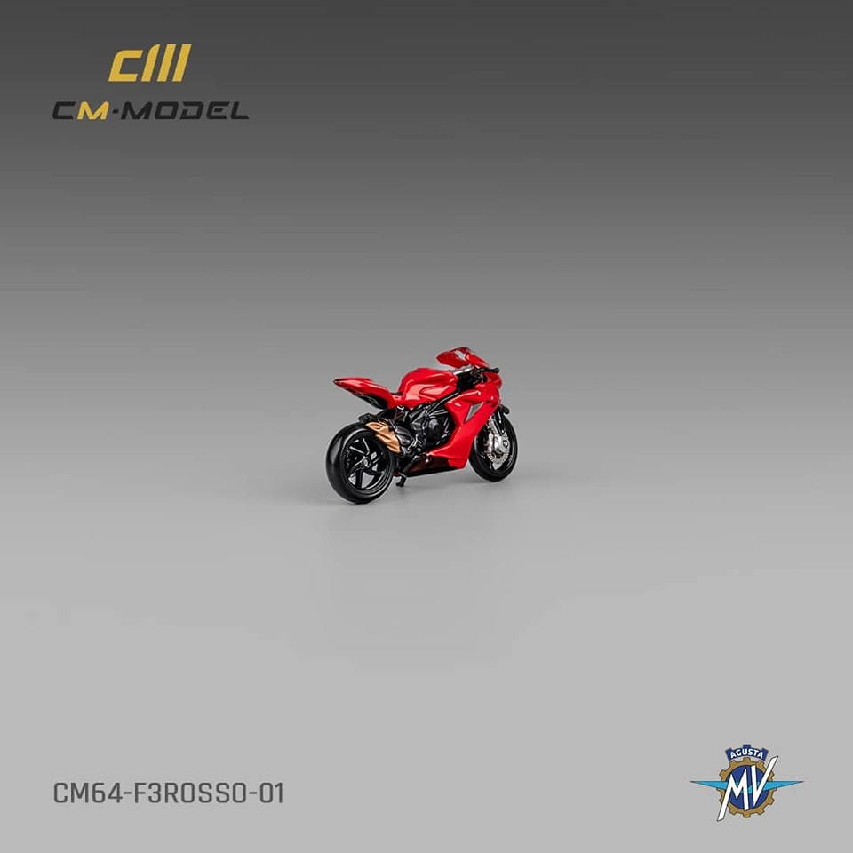 CM Model 1/64 MV Agusta F3 Rosso Red Color