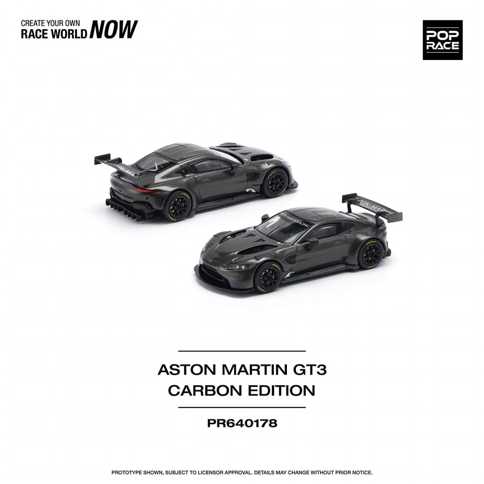 POPRACE 1/64 ASTON MARTIN GT3 CARBON EDITION PR640178