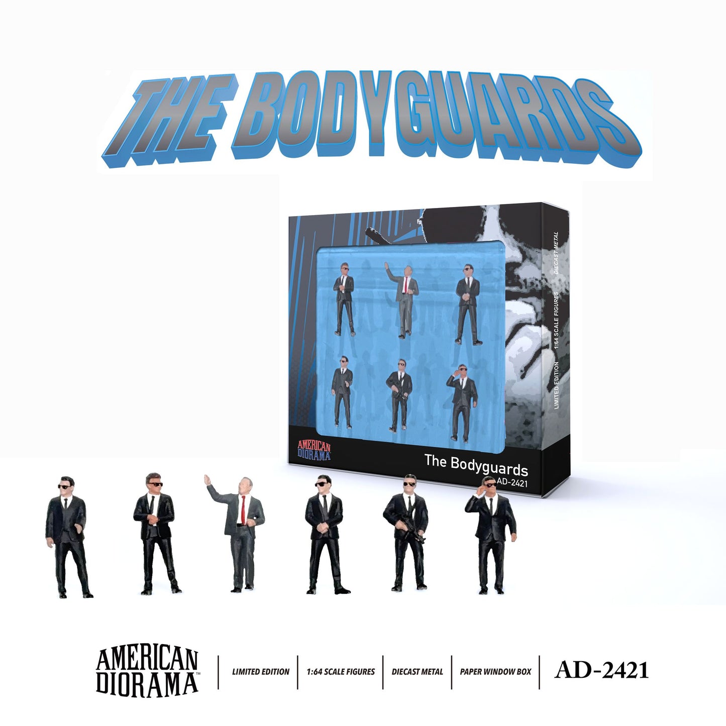 AMERICAN DIORAMA 1/64 Figure Set : The Bodyguards
