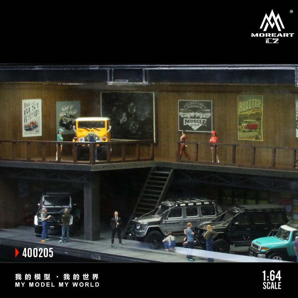 MoreArt 1/64 CONTAINER REPAIR SHOP SCENE MO400205