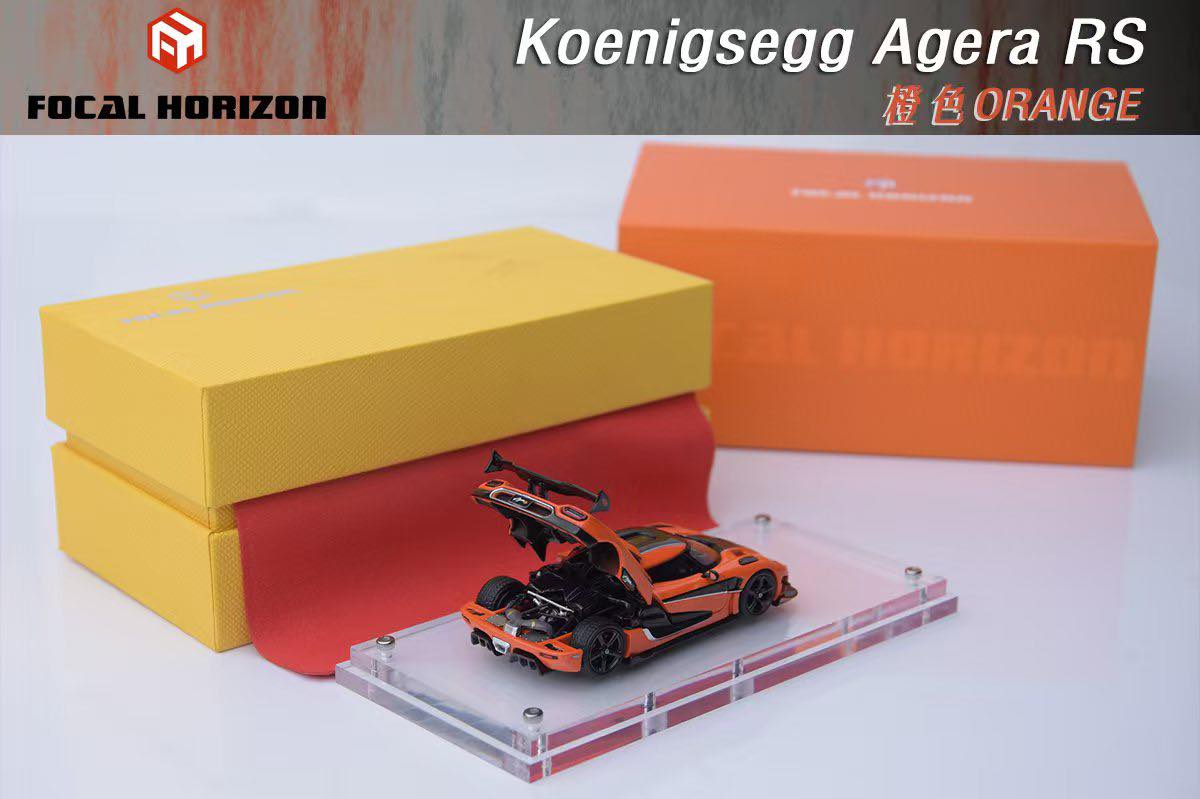Focal Horizon FH 1/64 Koenigsegg Agera RS Visible Engine Orange Color