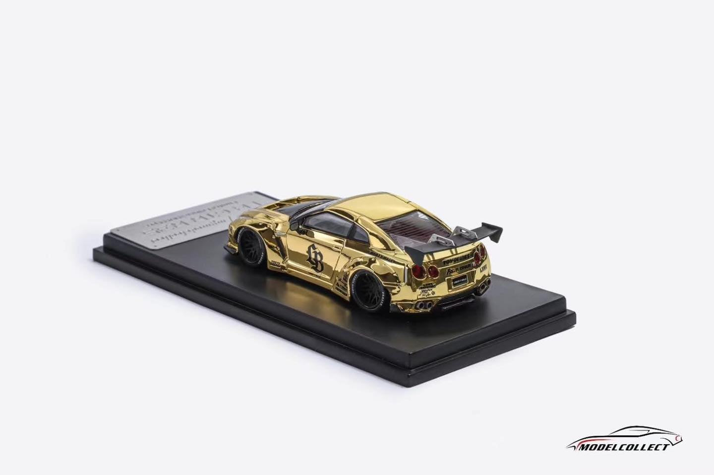 MODEL COLLECT 1/64 NISSAN GT-R R35 GOLD CHROME