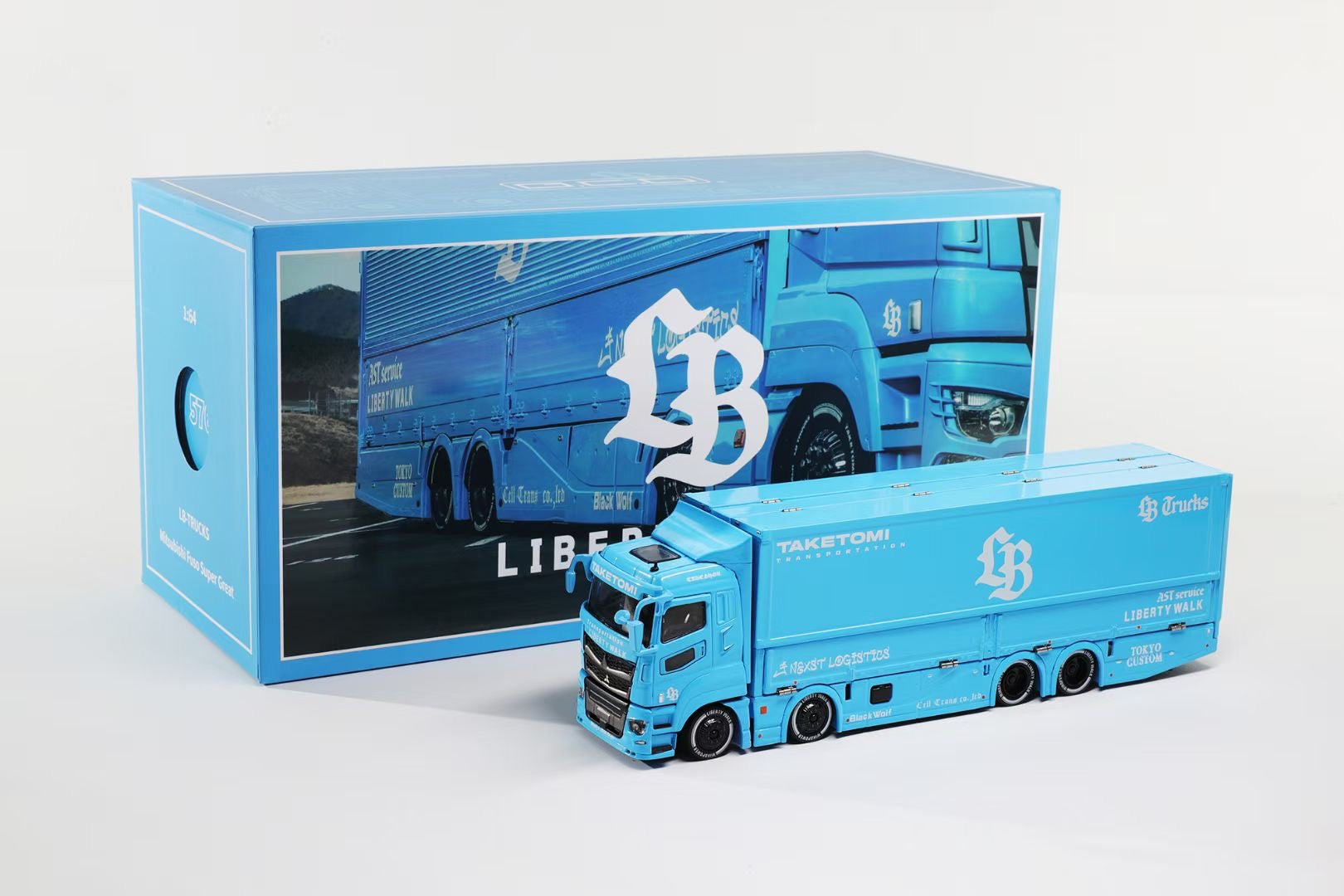 希少！LBWK 1/64 LB Trucks FUSO Racing Amazon.com: Diecast Collectible Model Car Compatible with