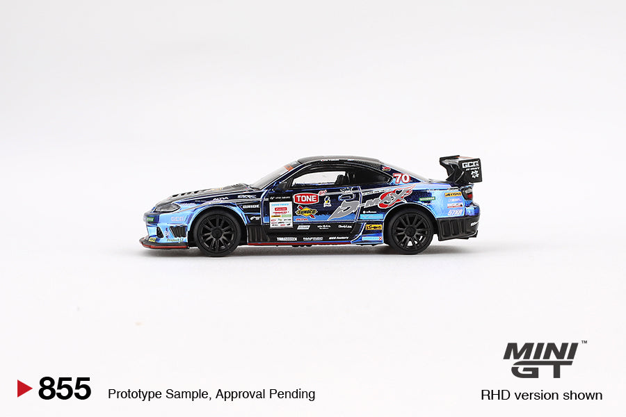 MINI GT #855 1/64 Nissan Silvia (S15) D-MAX #70 D-MAX Racing 2023 D1 Grand Prix * BLISTER PACK *