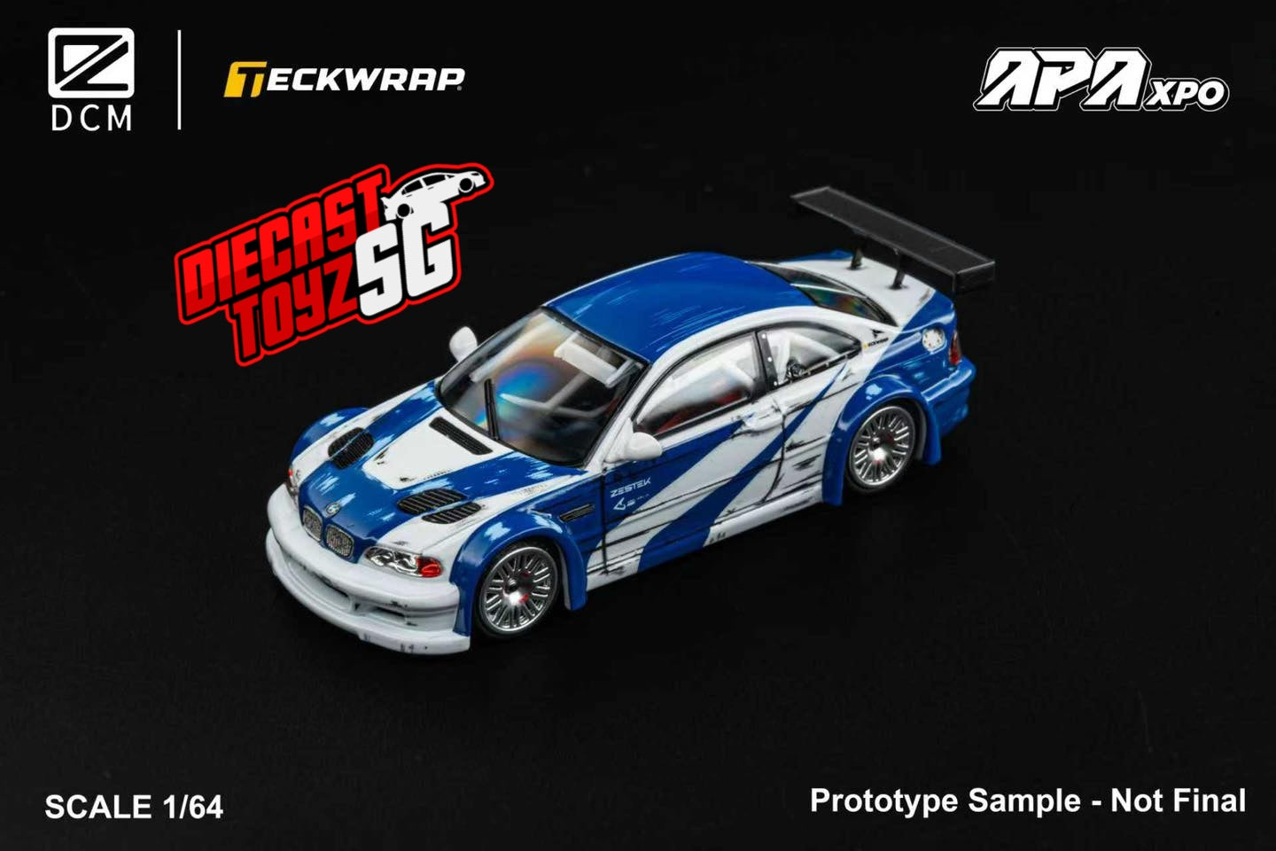 DCM APA XPO Foshan Limited Edition 1/64 BMW M3 GTR EXCLUSIVE Need for Speed Comics