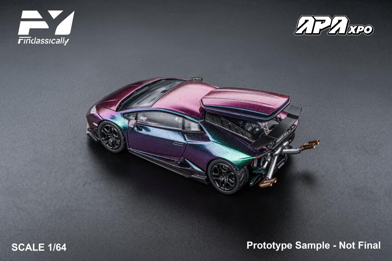 Findclassically Foshan Limited Edition 1/64 Cartelfunds LP610-4 Twin-Turbo Diecast Model Chameleon