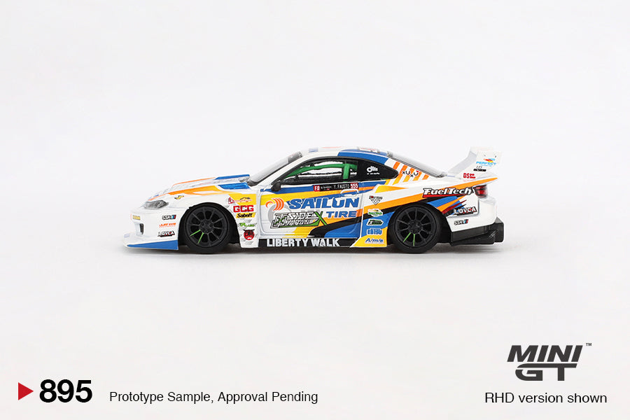 MINI GT #895 1/64 Nissan LB-Super Silhouette S15 SILVIA #555 2023 Formula Drift Japan * BLISTER PACK *