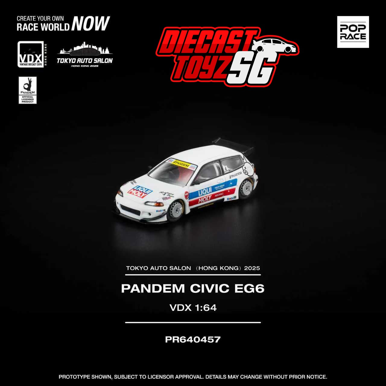 K-POP・アジア M POP RACE 1/64 Pandem Civic EG6 VDX PR640457 – Diecast Toyz SG