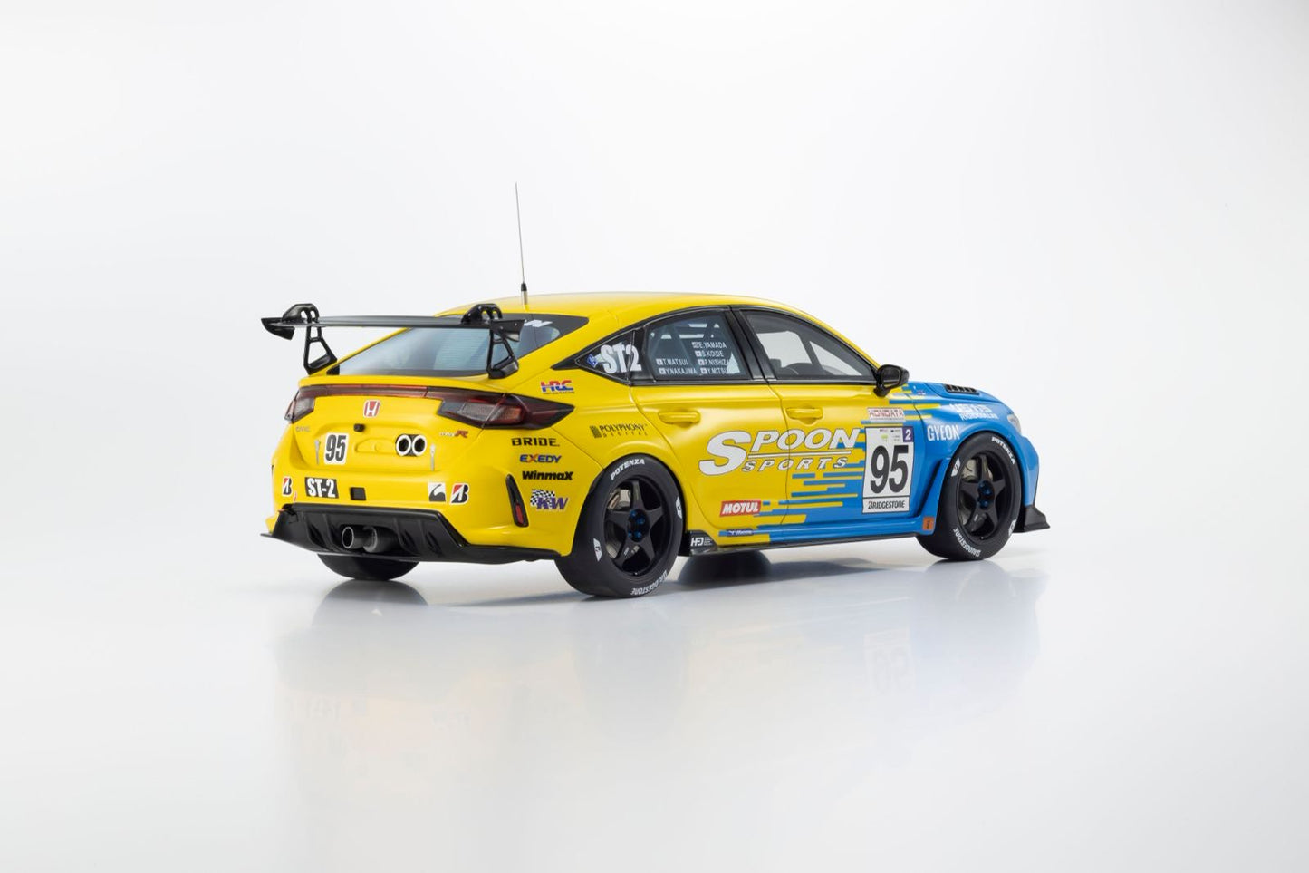 KYOSHO 1/18 Honda Civic FL5 SPOON SPORTS #95 RESIN MODEL KSR18067Y