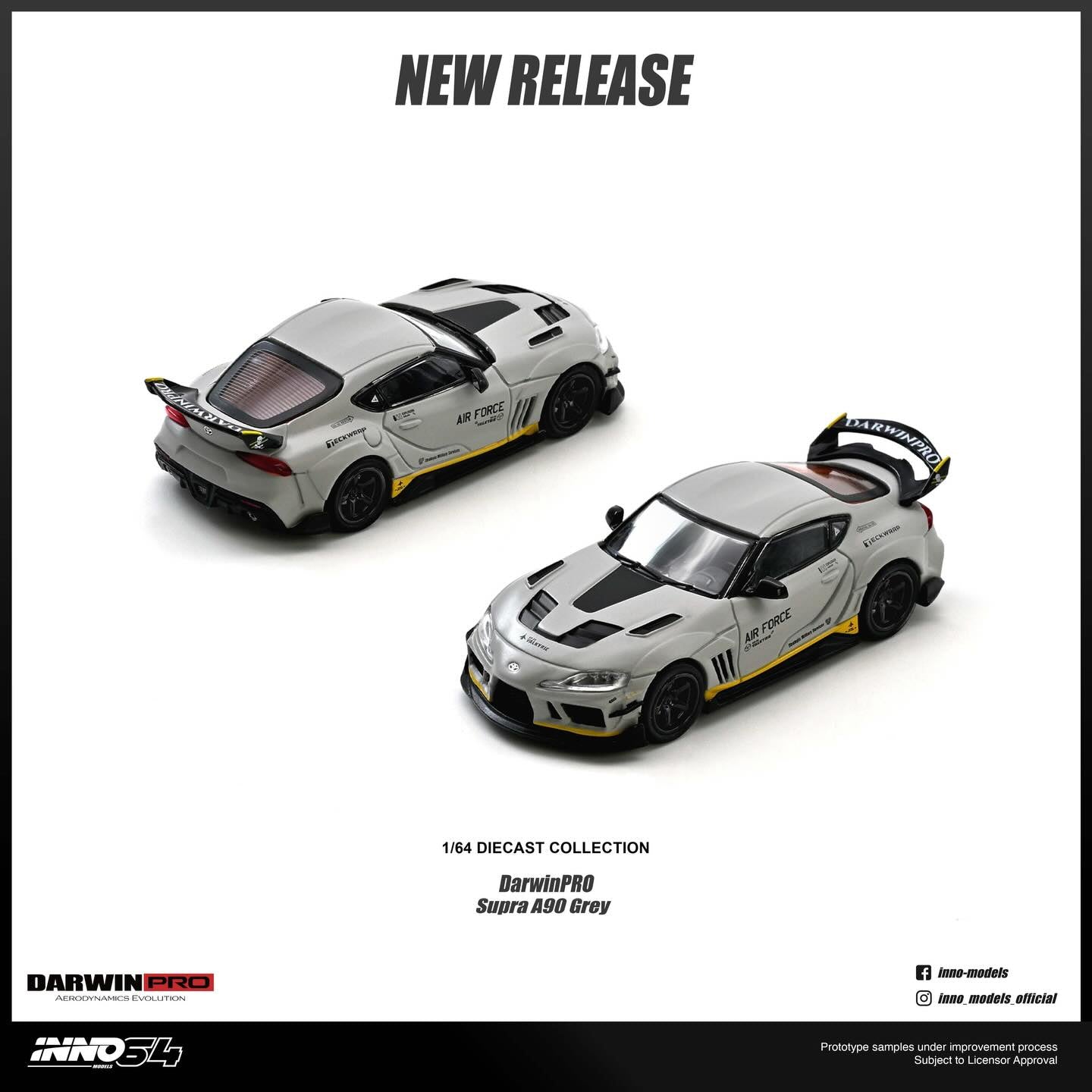 * PRE ORDER * INNO64 1/64 Toyota Supra A90 "DarwinPRO" Matt Grey