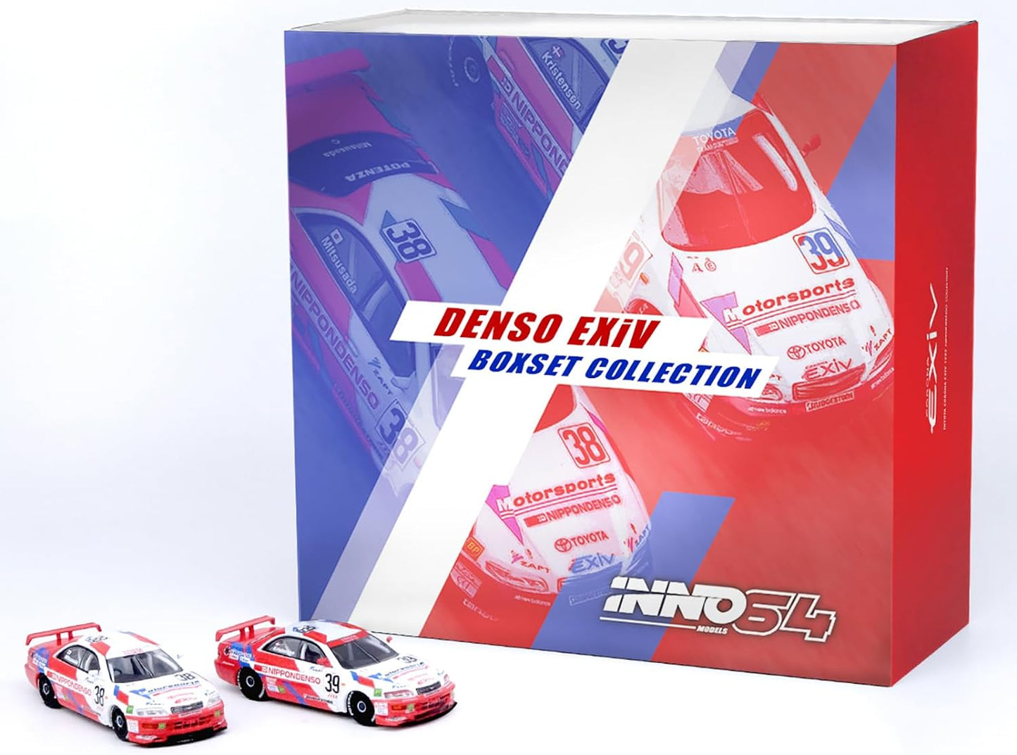 INNO 64 1/64 Toyota Corona EXiV #38 & #39 " NIPPON DENSO " JTCC 1995 BOX SET COLLECTION