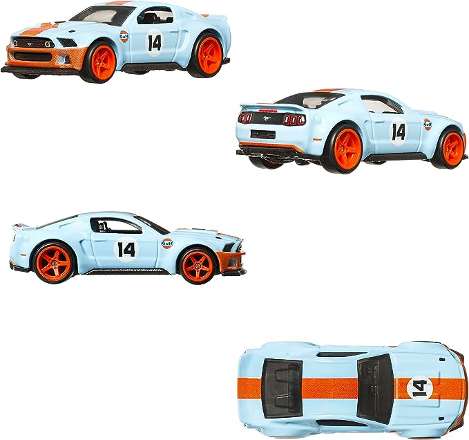 Hot Wheels HKF58 Premium 2-Pack 1969 Ford Mustang BOSS 302 / 2014 Custom Mustang