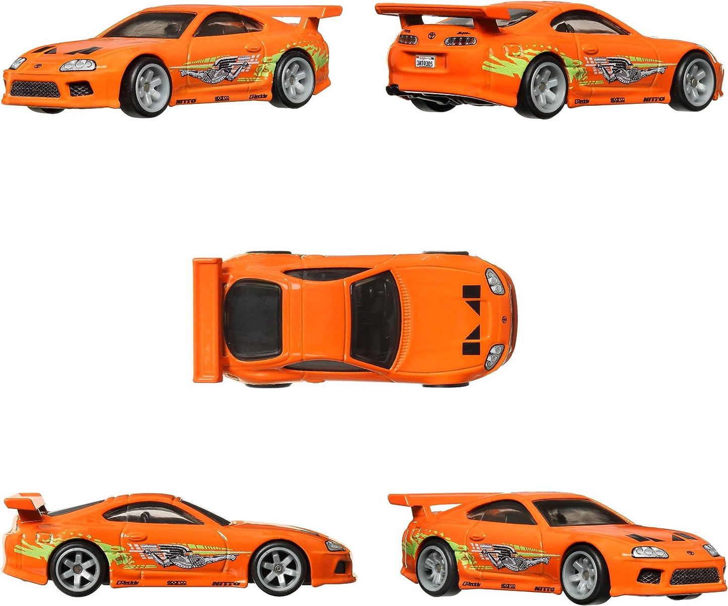 Hot Wheels HKF54 Premium 2-Pack Fast and Furious 2021 Toyota GR Supra / Toyota Supra
