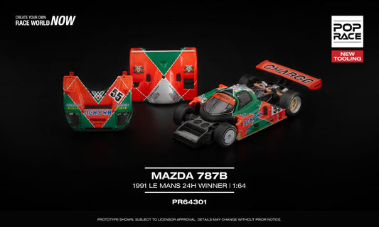 * PRE ORDER * POP RACE 1/64 MAZDA 787B 1991 LE MANS 24H WINNER PR640301