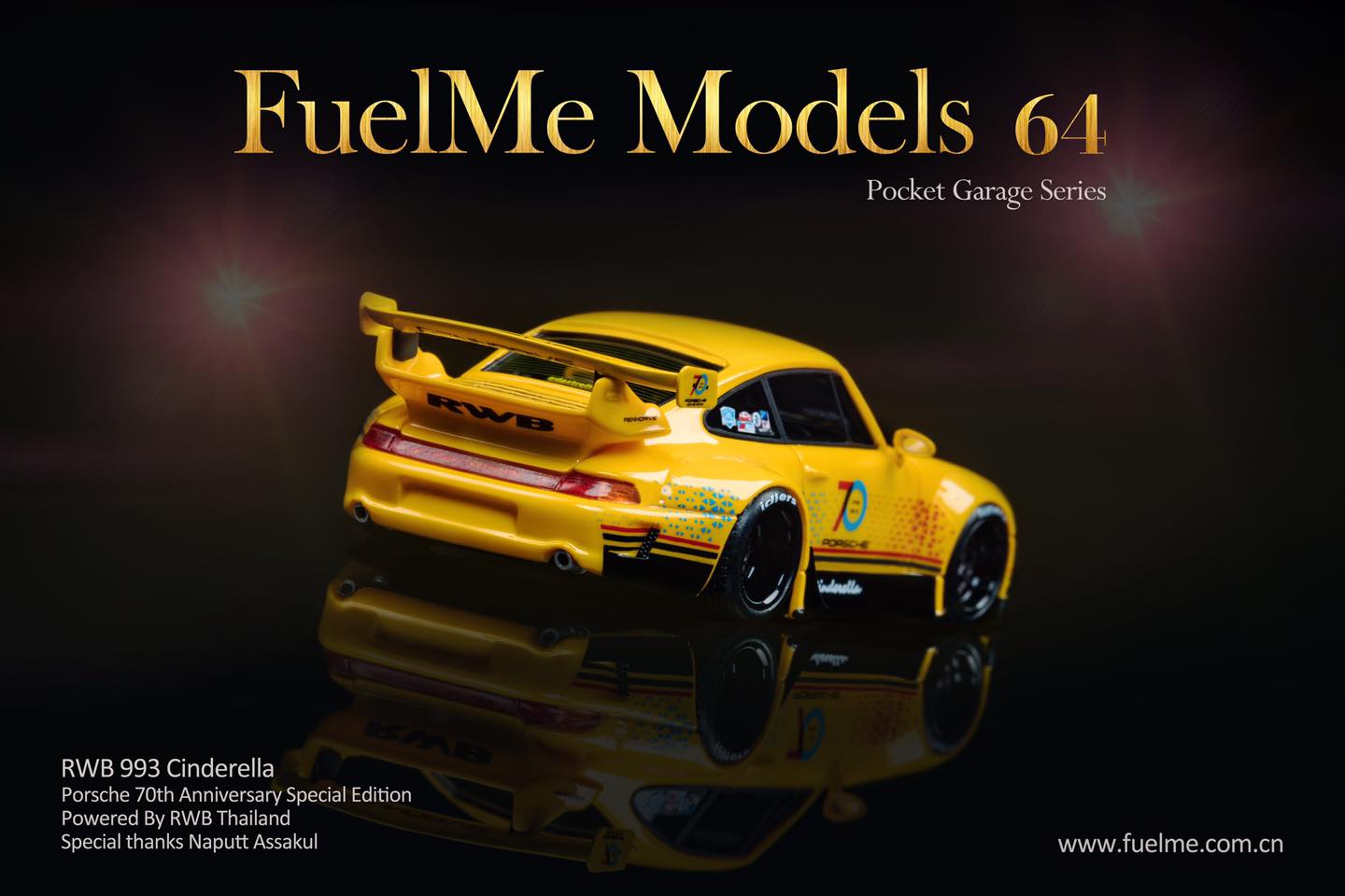 Fuel Me 1/64 RWB 911 (993) CINDERELLA THAILAND EXCLUSIVE