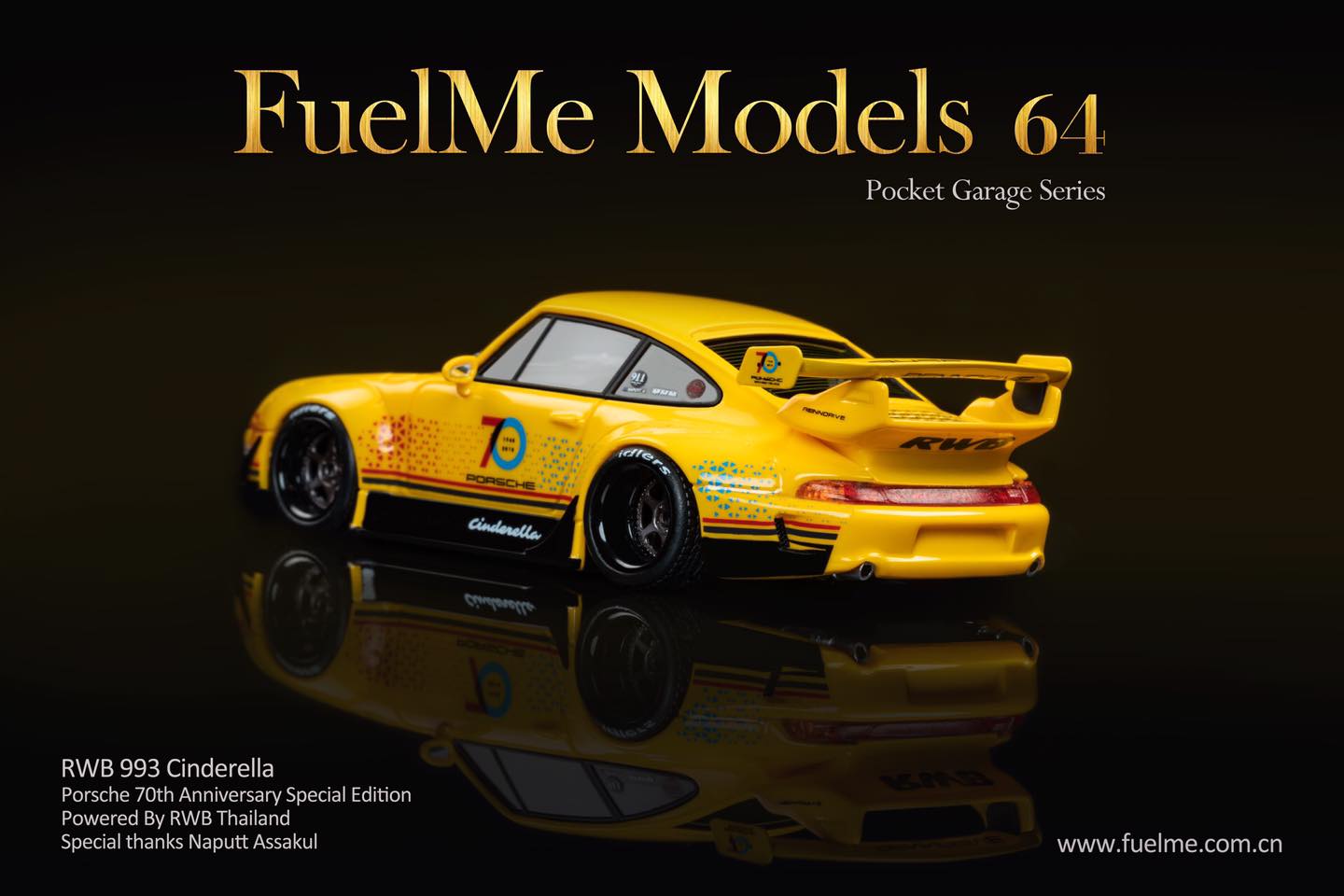 Fuel Me 1/64 RWB 911 (993) CINDERELLA THAILAND EXCLUSIVE