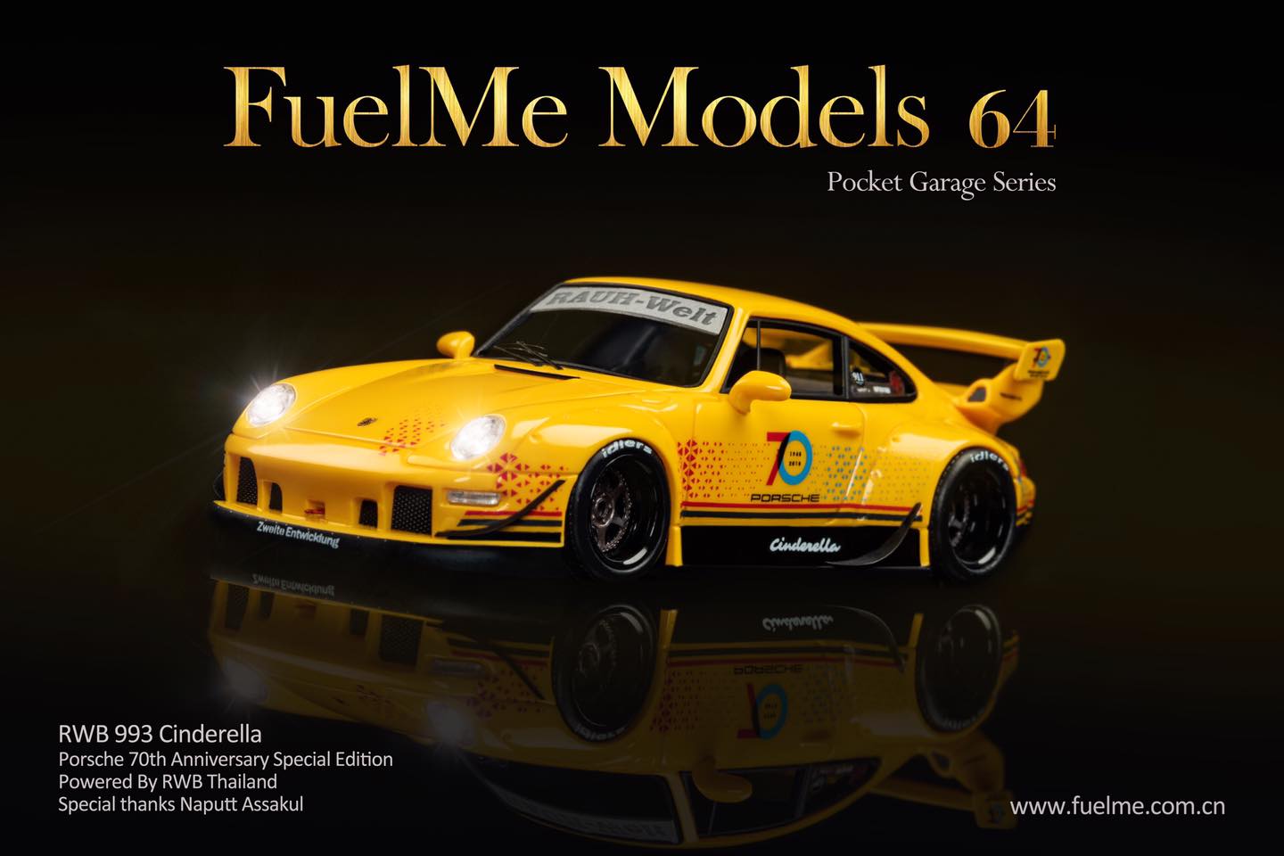 Fuel Me 1/64 RWB 911 (993) CINDERELLA THAILAND EXCLUSIVE