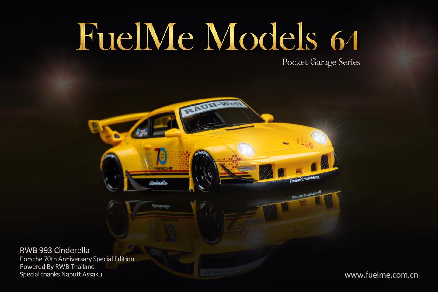 Fuel Me 1/64 RWB 911 (993) CINDERELLA THAILAND EXCLUSIVE