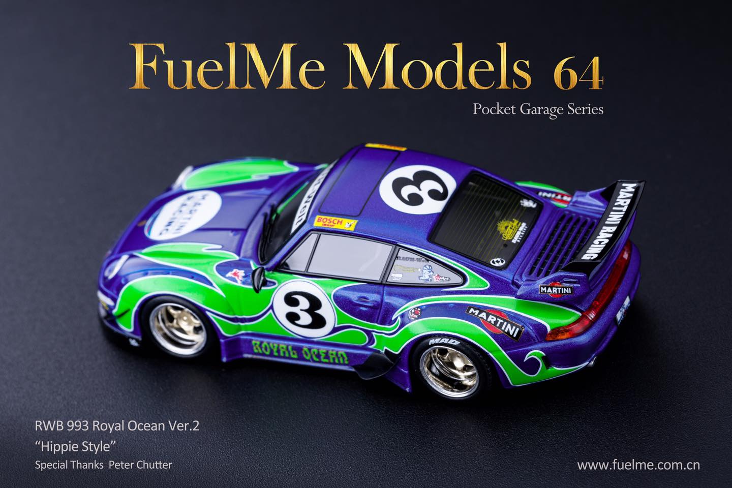 Fuel Me 1/64 RWB 911 (993) ROYAL OCEAN VER.2