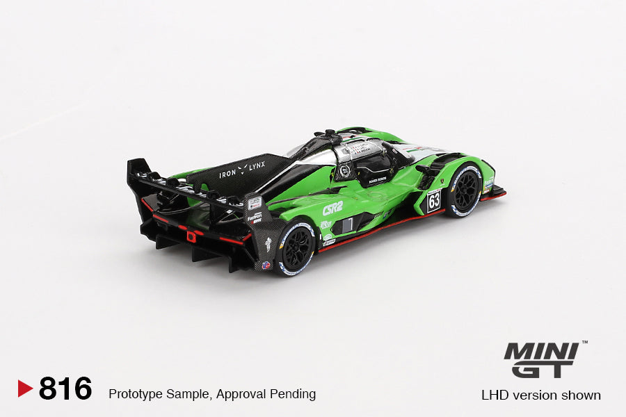 MINI GT #816 1/64 Lamborghini SC63 #63 Iron Lynx 2024 IMSA Sebring 12 Hrs
