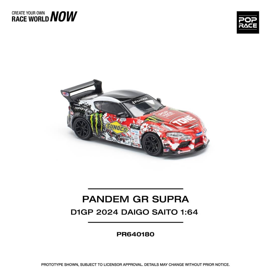 * PRE ORDER * POPRACE 1/64 PANDEM GR SUPRA D1GP 2024 DAIGO SAITO PR640180