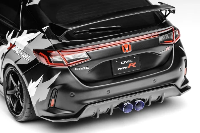 MOTORHELIX 1/18 Honda Civic TYPE R (FL5) Ultimate Edition Matte Black HKS