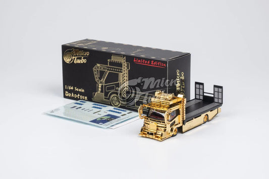 MICRO TURBO 1/64 DEKOTORA FALTABED TOW TRUCK VER.2 CHROME GOLD