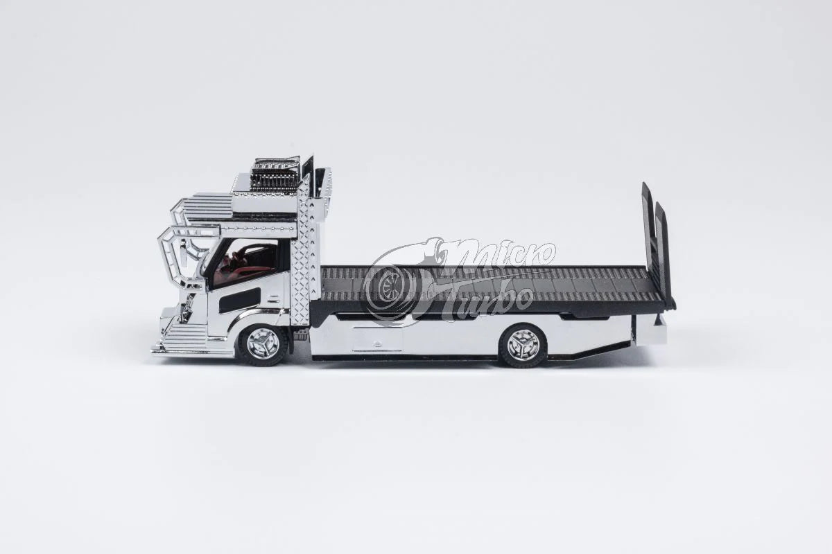 MICRO TURBO 1/64 DEKOTORA FALTABED TOW TRUCK VER.2 CHROME