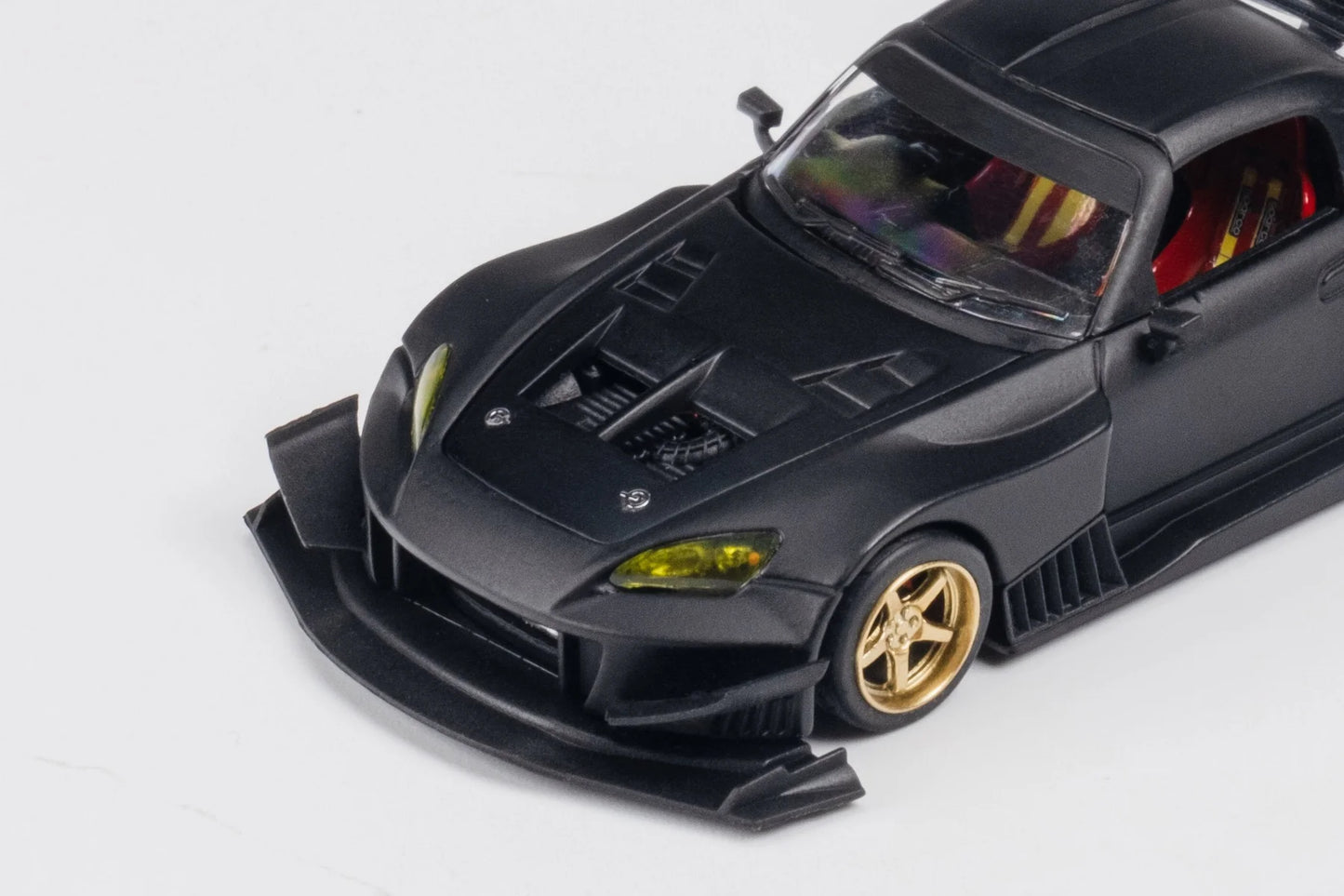MicroTurbo MT 1/64 Honda S2000 AP1 J's Racing Modified Matte Black