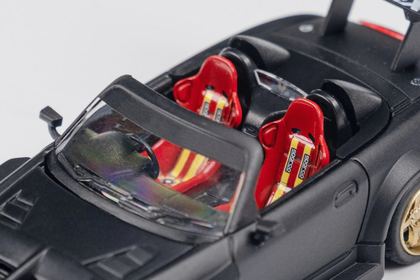 MicroTurbo MT 1/64 Honda S2000 AP1 J's Racing Modified Matte Black
