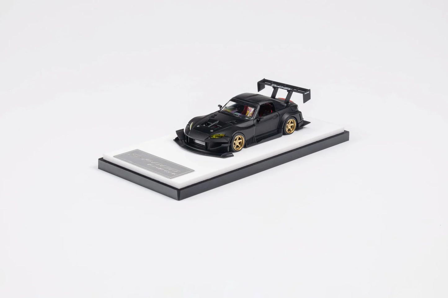 MicroTurbo MT 1/64 Honda S2000 AP1 J's Racing Modified Matte Black