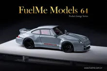 FuelMe 1:64 Limited Resin Model Car - Gunther Werks 400R 993 Nardo Ash