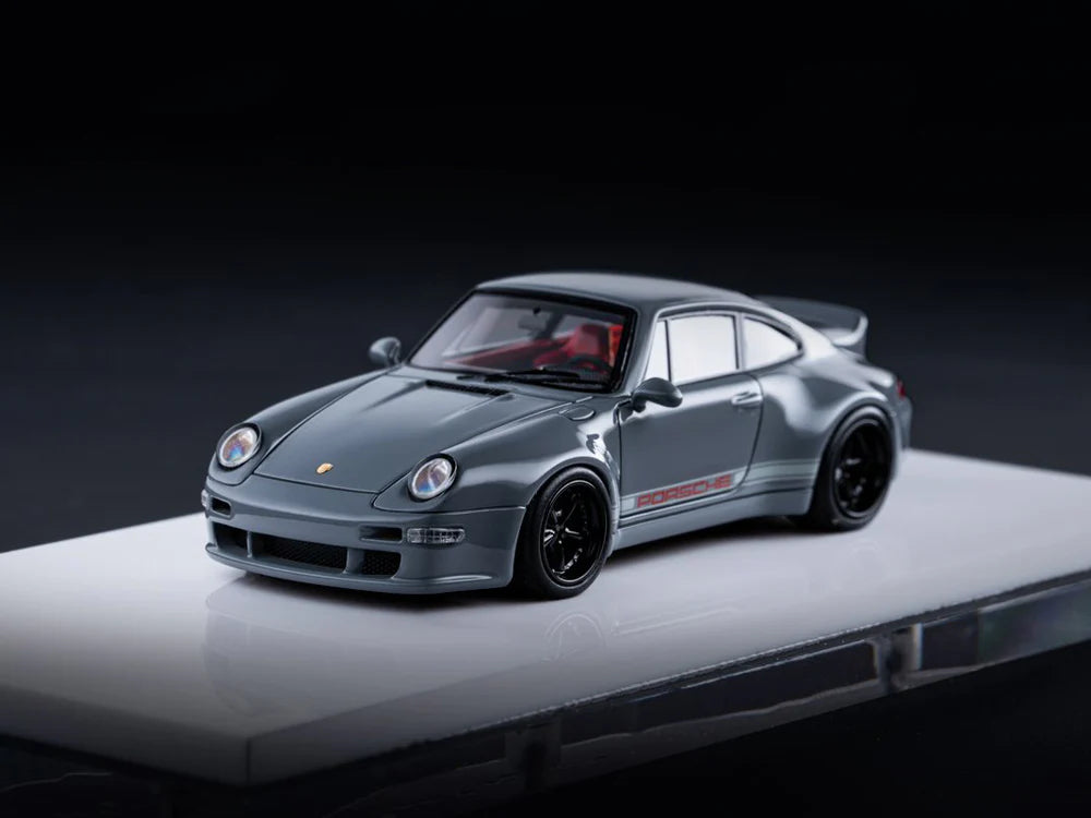 FuelMe 1:64 Limited Resin Model Car - Gunther Werks 400R 993 Nardo Ash