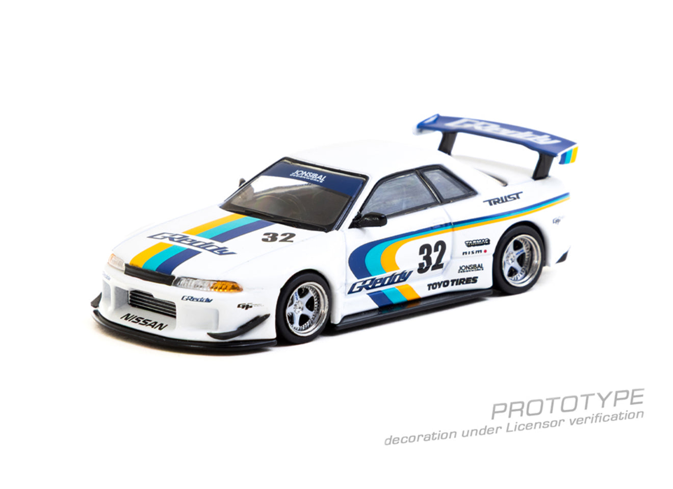 * PRE ORDER * TARMAC WORKS X MIJO NISSAN SKYLINE GT-R R32 WIDEBODY JONSIBAL DESIGNWORKS GREDDY LIMITED EDITION