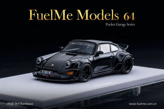 Fuel Me 1/64 Porsche RWB 964 "Bordeaux" Black