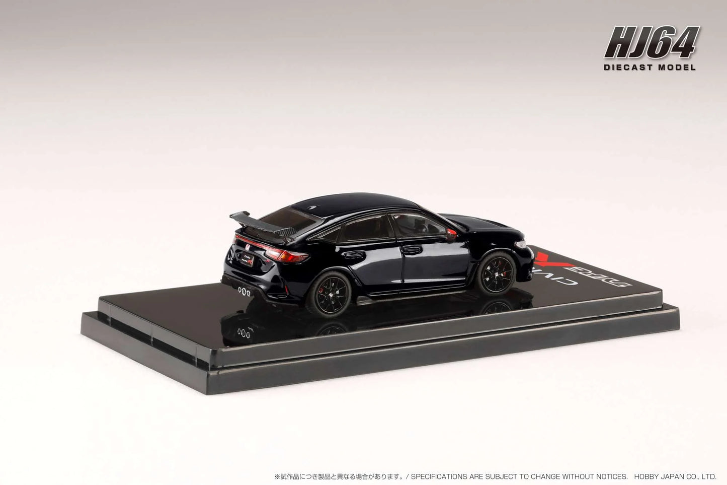 Hobby Japan 1/64 Honda Civic Type R (FL5) w/Genuine Options Parts Crystal Black Pearl HJ642063BK